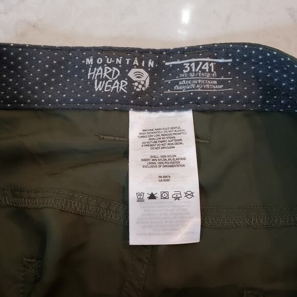 LOT OF 2 ~ NWT MOUNTAIN HARDWEAR Mesa II Pants Men's Size 31 W/ 32 L Green - Picture 3 of 16